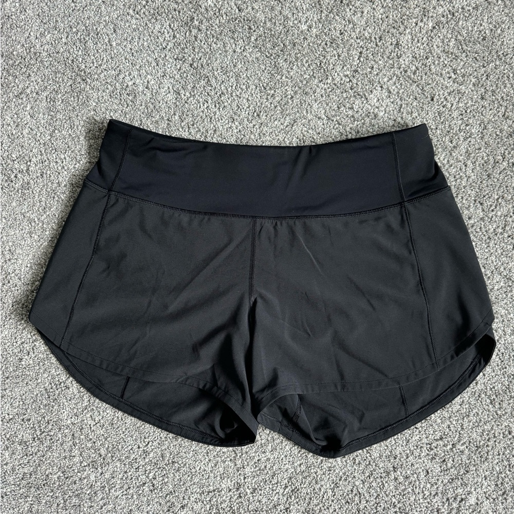 Lululemon Speed Up Shorts High Rise 4” Black